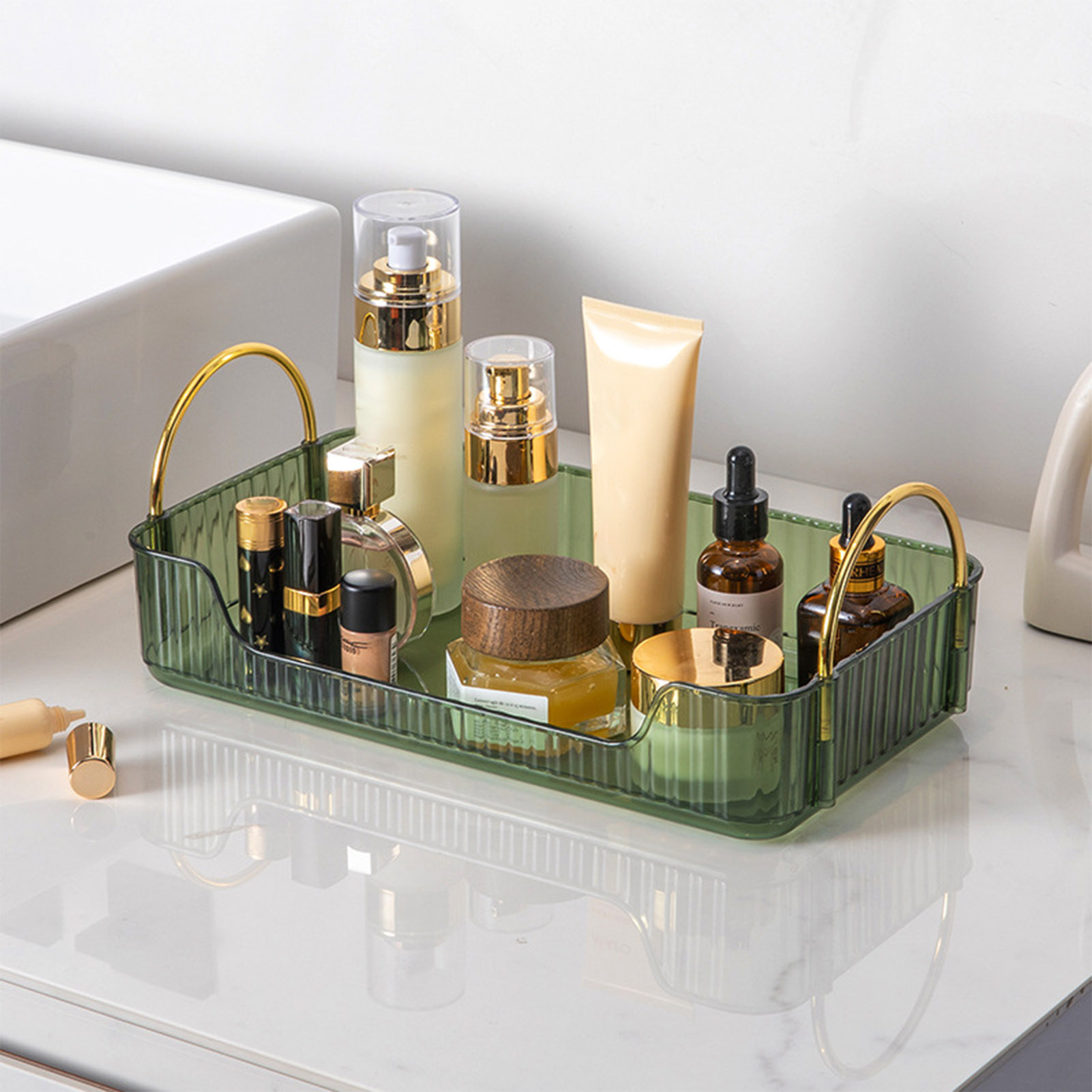 Luxury Skincare Box - 욕실 정리대 고급 아크릴 보관함 쥬얼리