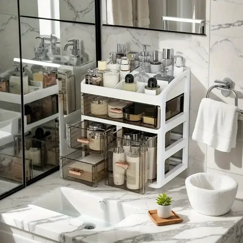 Luxury Skincare Box - 화장품 수납함 메이크업 케이스 브러쉬 립스틱