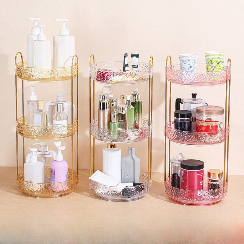 Luxury Skincare Box - 접근 가능한 고급 회전 화장품 보관함,