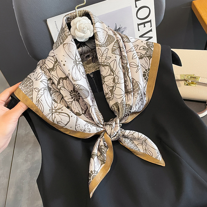 럭셔리 브랜드 100% 리얼 실크 스퀘어 스카프, 여성 - Luxury Skincare Headband 리뷰 및 가격
