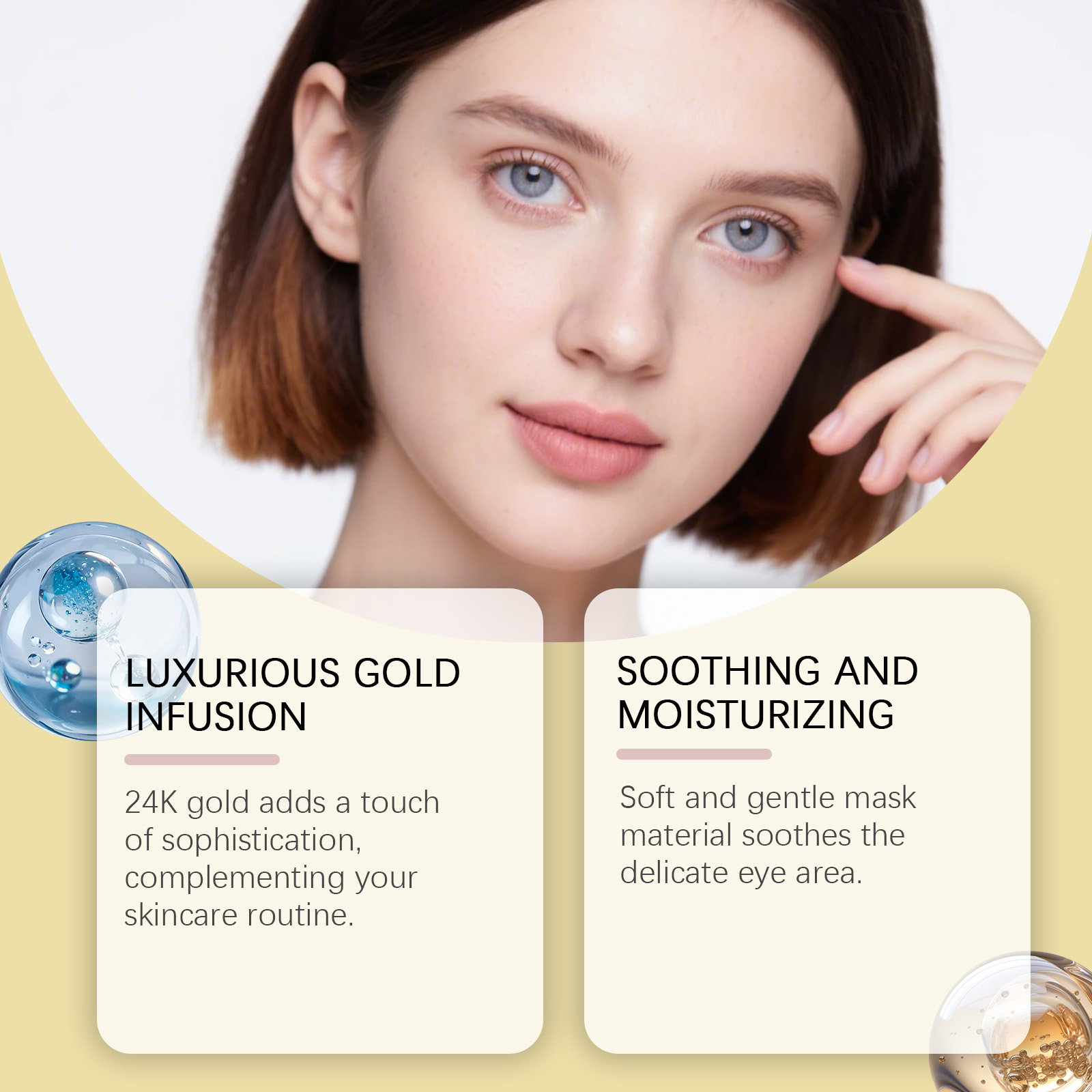 보습 및 재생 24k 골드 아이 마스크, 피부 장벽 보 - Luxury Gold Skincare 리뷰 및 가격