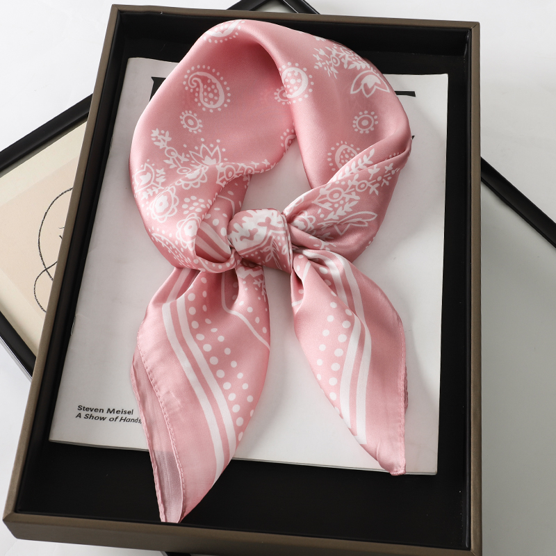 명품 브랜드 실크 스퀘어 페이즐리 스카프 여성 새틴 넥 - Luxury Skincare Headband 리뷰 및 가격