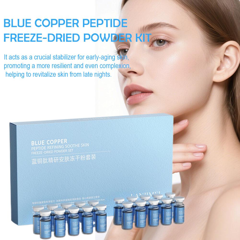 30mg 블루 코퍼 펩타이드 동결건조 파우더 세트 올리 - Oligopeptide Wrinkle 리뷰 및 가격